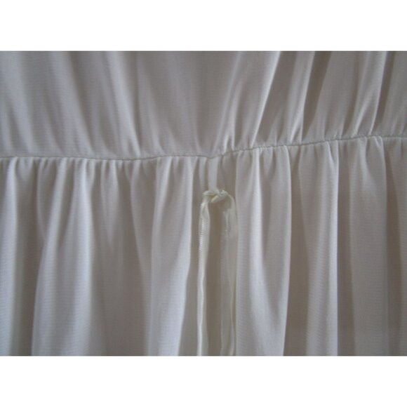 Vintage All Nylon White Lace Nightgown Robe Set M/L Capri Originals 1970s GUC - Picture 13 of 15